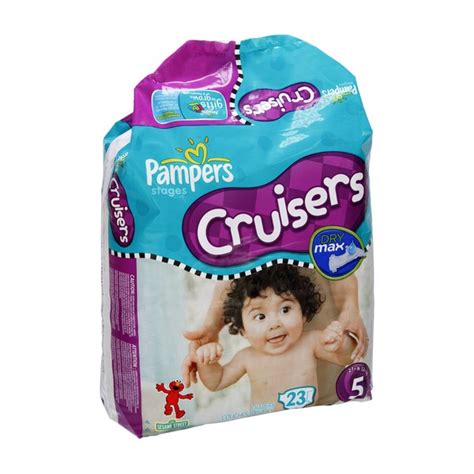 Pampers Custom Fit Cruisers Diapers Size 5 Both Jumbo Pack 27 Lbs