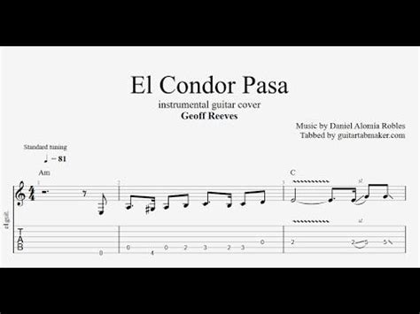 El Condor Pasa TAB Instrumental Guitar Tabs PDF Guitar Pro In