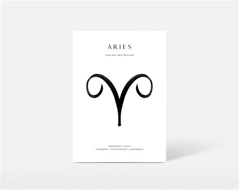 Star Sign Print | Aries Art Print | A4 | Nuggets of Wisdom — Nuggets of Wisdom - Affirmations ...