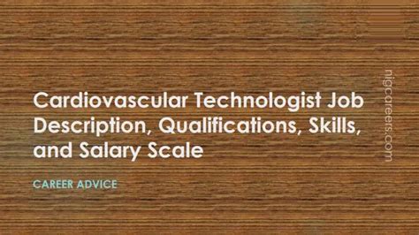 Cardiovascular Technologist Job Description Skills And Salary