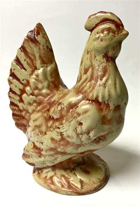 Vintage Ceramic Chicken Hen French Country American Farmhouse Decor