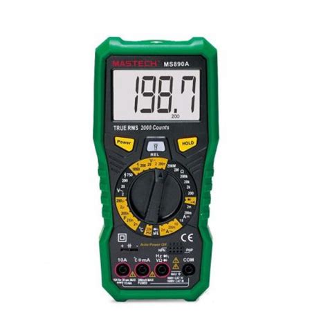 Mastech MS890A- 2000 Counts True RMS Digital Multimeter buy online at ...