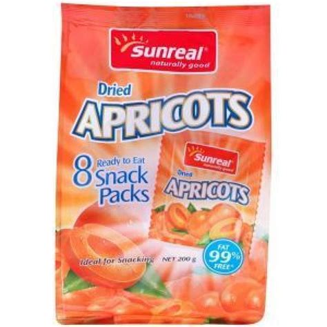 Sunreal Apricots 200g Snack Pack Reviews Black Box