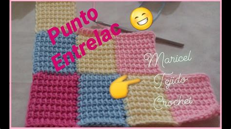 Cómo tejer punto ENTRELAC a CROCHET rombos EXPLICADO PASO A PASO YouTube