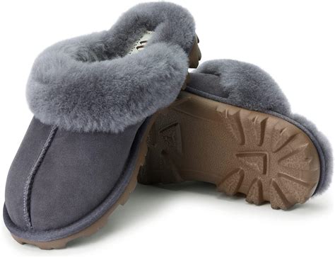 Waysoft Genuine Australian Sheepskin Women Slippers Shearling