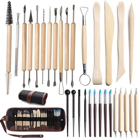 Kit D Outils Poterie Outils De Sculpture Sur Argile Ensemble De