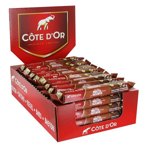 Côte d Or lait noisettes 45g boîte de 32