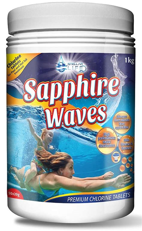 Buy Sapphire Waves Premium Chlorine Tablets For Hot Tubs Spa Swimming