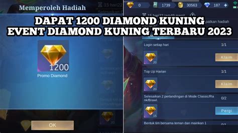 CARA MENDAPATKAN 1200 DIAMOND KUNING MOBILE LEGENDS EVENT PROMO DIAMOND