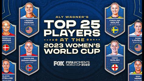 Aly Wagners Top 25 Players At 2023 Fifa Womens World Cup Youtube