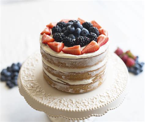Protein Treats By Nicolette Mixed Berry Naked Cake