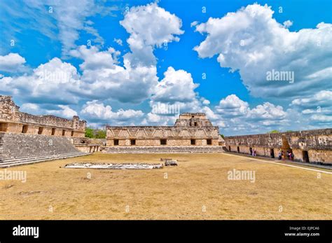 Maya ruin complex of Uxmal, Mexico Stock Photo - Alamy