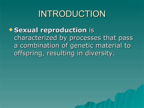 Sexual Reproduction Ppt