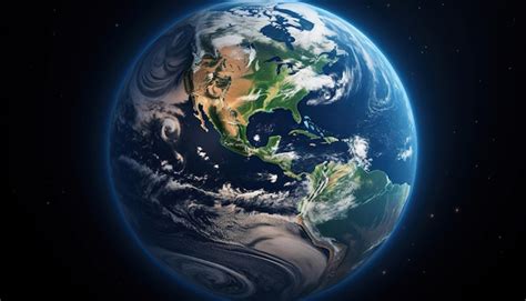 premium ai image  photo world earth day earth satellite view