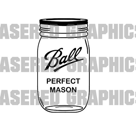 Ball Mason Pint Jar Svg Quart Jelly Svg Canning Country Etsy España