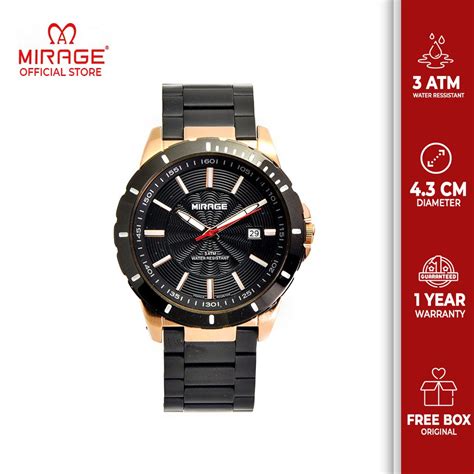 Jual Mirage Jam Tangan Pria Analog Formal Sporty Original Tahan Air