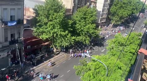 Huge Crowds Of People In Buenos Aires Argentina Celebrating Win At The