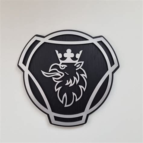 Scania - Logo - Wandpaneel - Promission - 49cm Breed - eikenfineer ...