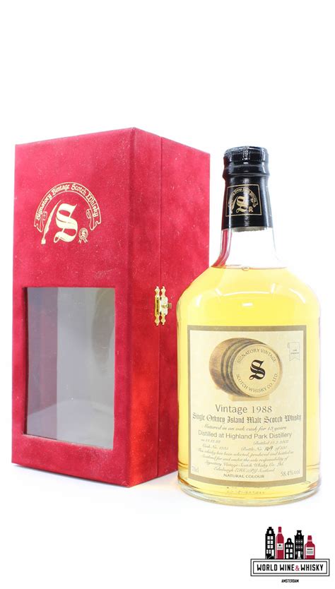 Highland Park 13 Yo 1988 2002 Cask 1235 Signatory Vintage 584