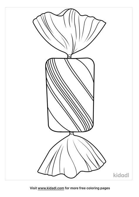 Peppermint Candy Coloring Page For Kids Free Adventur