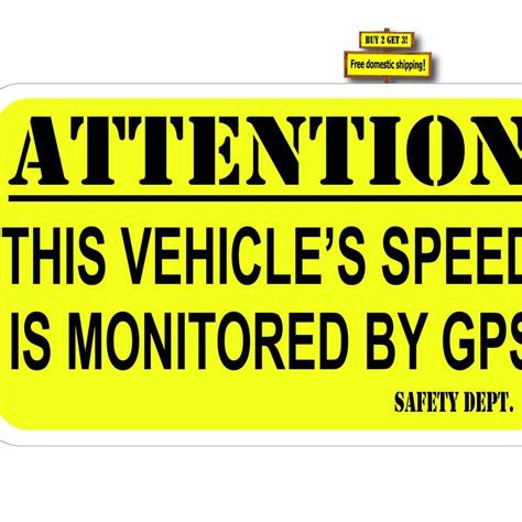 Speed Monitored By Gps Sticker Etsy