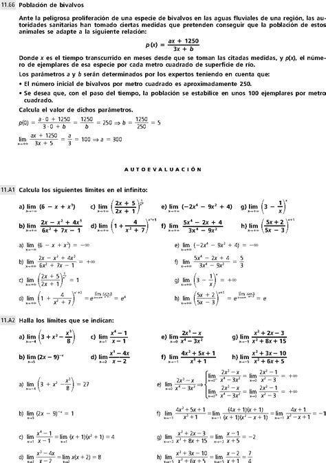 LIMITES DE FUNCIONES CONTINUIDAD EJERCICIOS RESUELTOS DE SECUNDARIA