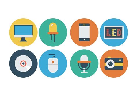 Free Flat Technology Icons 115370 Vector Art at Vecteezy