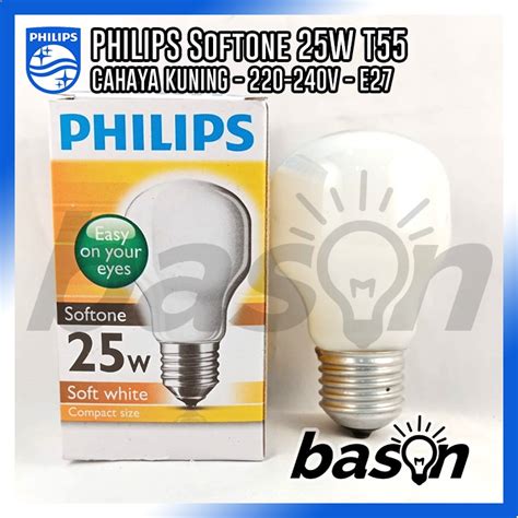 Jual Philips Softone W E V T Lampu Pijar Shopee Indonesia