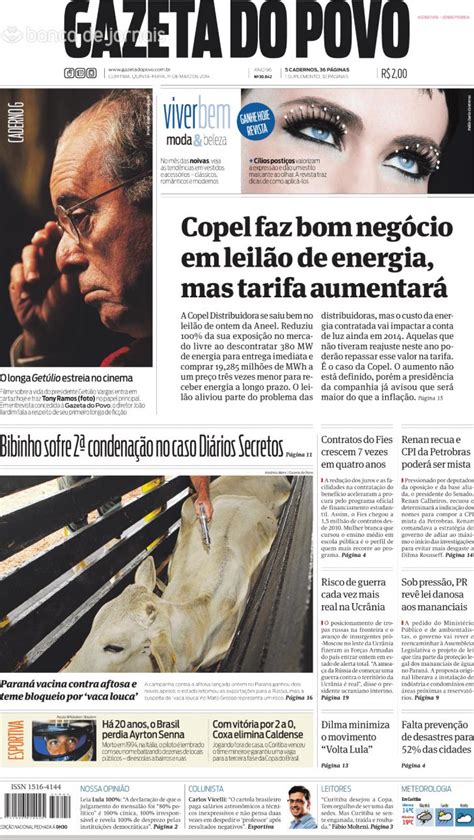 Capa Gazeta Do Povo De