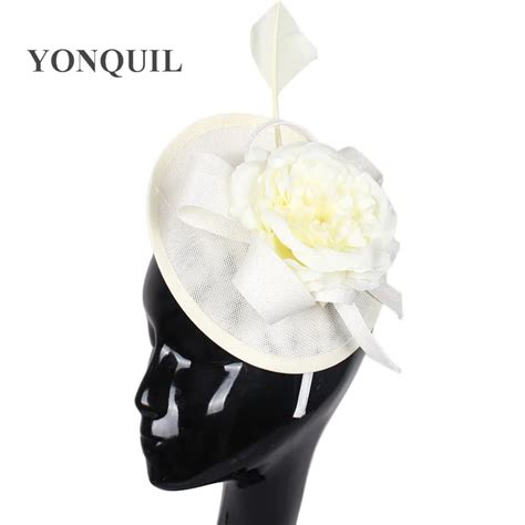 Винтаж элегантные волосы очаровательные повязки millinery шапки ткань ...
