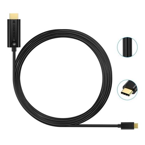 Choetech XCH M18GY кабел за видео адаптер USB C мъжки към HDMI мъжки 2