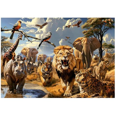 Wild Animals, 1000 Pieces, Educa | Puzzle Warehouse