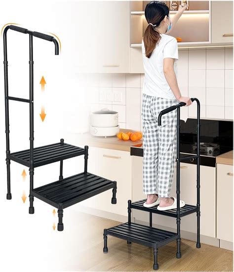 Amazon KAAMOS Medical Step Stool With Handle For Elderly Bed Steps