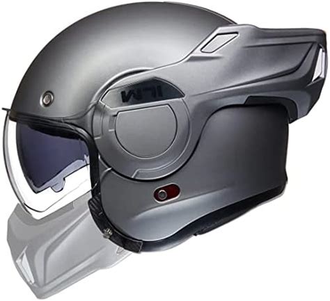 Ilm Casco De Motocicleta Modular Clásico De Cara Completa Para Adultos