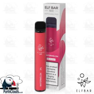 Watermelon ELFBAR 600 Disposable Pod Puffin Clouds Ltd