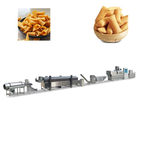 Crispy Extruded Fried Snack 3D Flour Pellet Bugles Chips Fried Corn