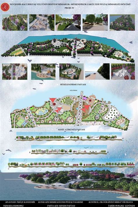 Proje Iv Kiyi Rekreasyonu Peyzaj Tasarim Projes Sunum Paftasi Peyzaj