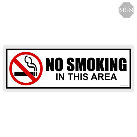 No Smoking Sign Laminated Signage 4 X 11 Inches Lazada Ph