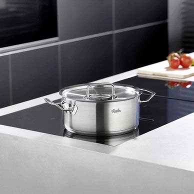 Pfanne Fissler Pure Profi Collection Laag Mit Rvs Deckel Cm