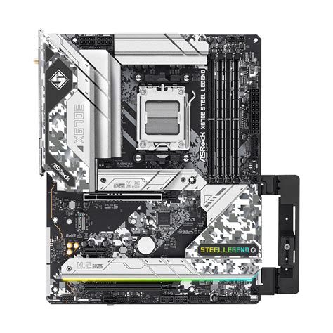 Placa Mãe ASRock X670E Steel Legend Chipset X670 AMD AM5 ATX DDR5