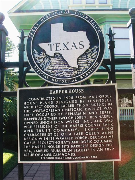 Harper House - TEXAS HISTORICAL MARKERS