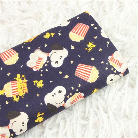 Peanuts Snoopy And Charlie Brown Fabric Cartoon Fabric Cotton Fabric By