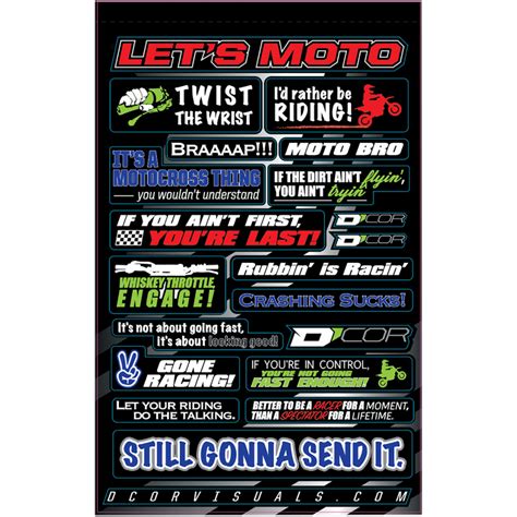 D Cor Visuals Decal Sheet Mototalk Dcr