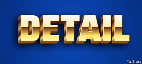 Detail Text Effect and Logo Design Word