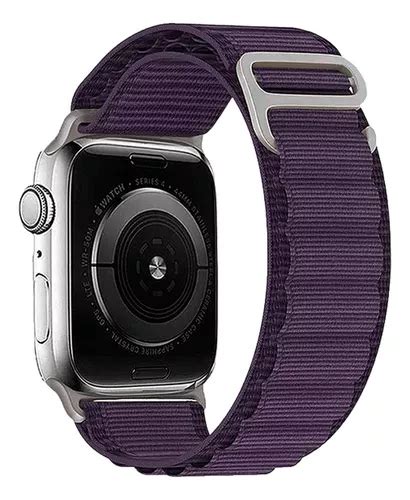 Pulseira Loop Nylon Ultra Smart Watch Max Alpina Alpinista Cor Roxo