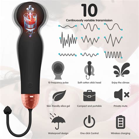 Speeds USB Rechargeable Magic Wand Massager AV Vibrator Clit Stimulation Squirt Vibe Sex Toys