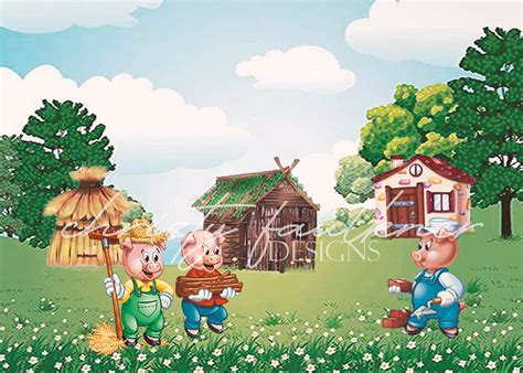 Avezano Fairy Tale Piggy Building Photography Background Designed By C