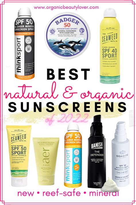 5 Best Natural Organic Sport Sunscreens That Are Water Resistant Artofit