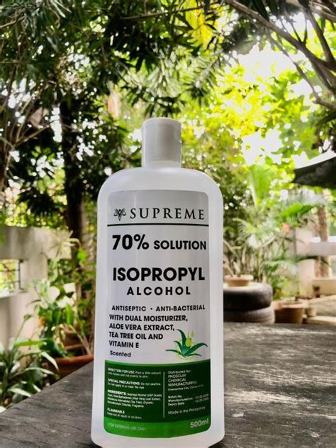 Supreme Isopropyl Alcohol 70 Solution Antiseptic Anti Bacterial With