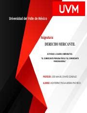 Act Mpmp Pdf Universidad Del Valle De M Xico Asignatura Derecho